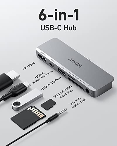 Anker 6-in-1 USB-C Hub for iPad, 4K HDMI