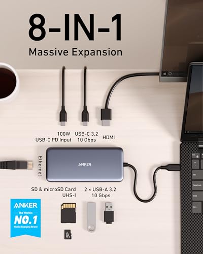 Anker 8-in-1 USB-C Docking Hub with 100W Power