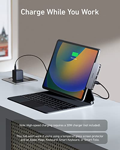 Anker 6-in-1 USB-C Hub for iPad, 4K HDMI