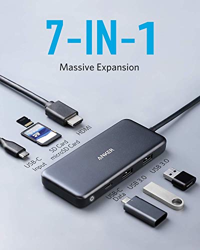 Anker 341 7-in-1 USB-C Hub: 4K HDMI, 100W Power Delivery