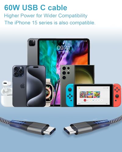 USB-C Fast Charging Cable Set - 1M/1M/2M