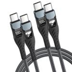 100W 5A USB-C Fast Charging Cable 2M (2-Pack)