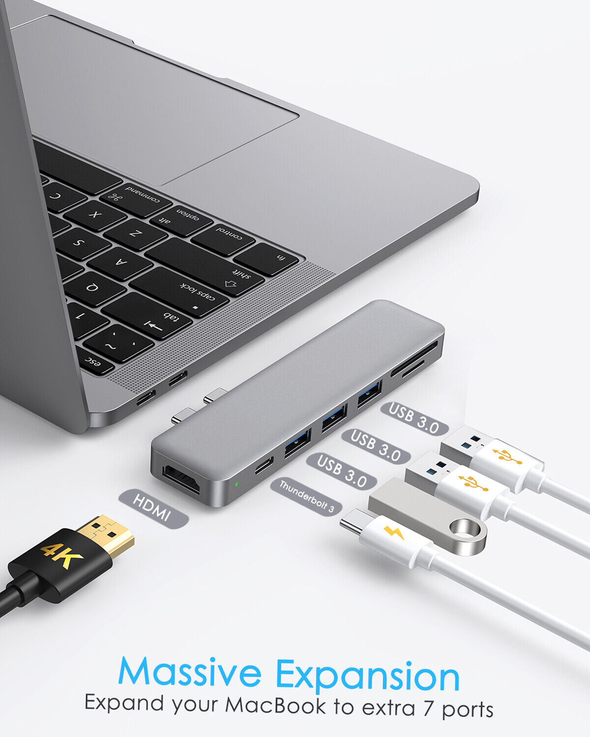 7-in-1 Type C Hub with 4K HDMI