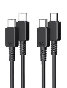 2-Pack USB-C Fast Charger Cable 100W, 1.8M