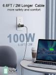 2-Pack USB-C Fast Charger Cable 100W, 1.8M