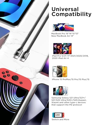 Fast Charge 2M USB-C to USB-C Cable