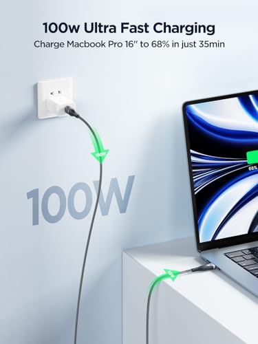100W Fast Charging USB-C to USB-C Cable 3M