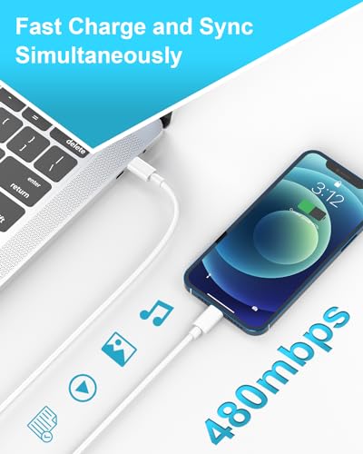 MFi Certified 1M USB-C to Lightning Cable 2-Pack