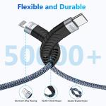 Aione USB-C to Lightning Charging Cable 2-Pack