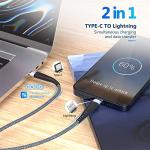 Aione USB-C to Lightning Charging Cable 2-Pack
