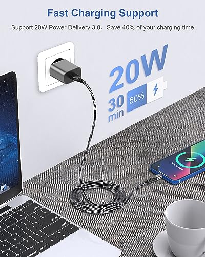 MFi Certified USB-C to Lightning Charging Cable