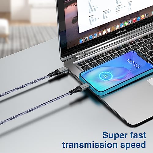 MFi Certified USB-C to Lightning Charger Cable 2-Pack