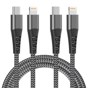 MFi Certified USB-C to Lightning 1M Cable 2-Pack