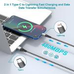 MFi Certified USB-C to Lightning 1M Cable 2-Pack