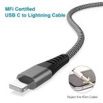 MFi Certified USB-C to Lightning 1M Cable 2-Pack