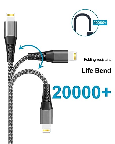 MFi Certified USB-C to Lightning 1M Cable 2-Pack