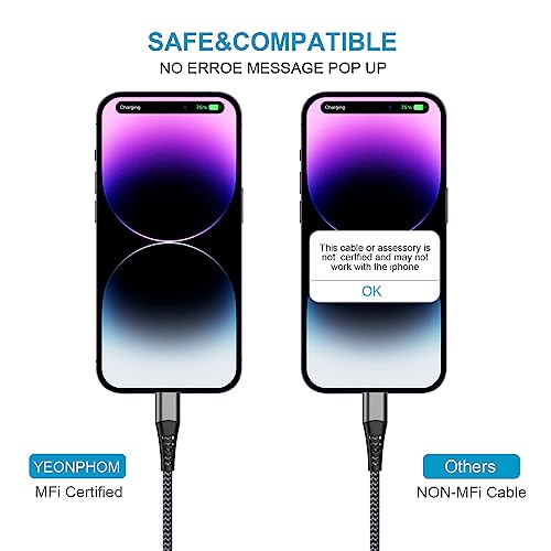MFi Certified USB-C to Lightning 1M Cable 2-Pack