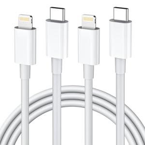 2M USB-C to Lightning Cable 2-Pack for iPhone
