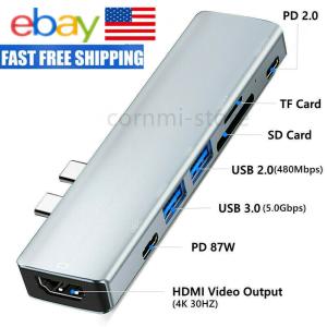 USB-C Hub with 7 Ports for MacBook Pro/Air