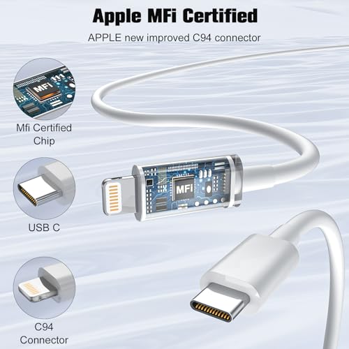 2M USB-C to Lightning Cable 2-Pack for iPhone