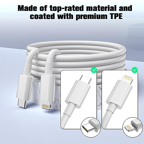 2M USB-C to Lightning Cable 2-Pack for iPhone