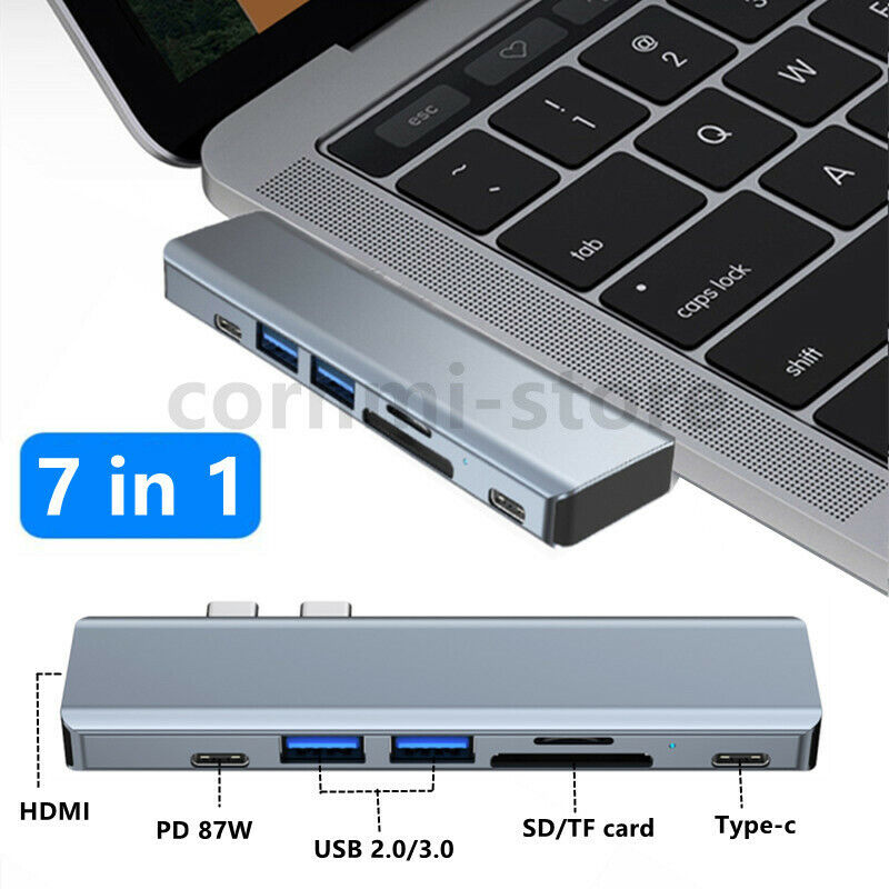 USB-C Hub with 7 Ports for MacBook Pro/Air