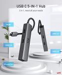 5-in-1 USB-C Hub with 4K HDMI and Ethernet