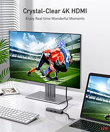 5-in-1 USB-C Hub with 4K HDMI and Ethernet