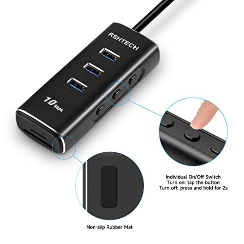 RSHTECH 5-in-1 USB-C Multiport Hub Adapter
