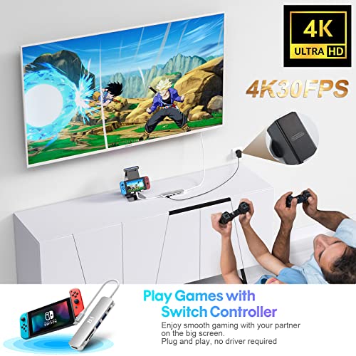 6-in-1 USB-C Hub with 4K and Power Delivery