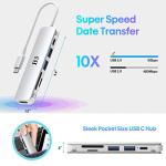 6-in-1 USB-C Hub with 4K and Power Delivery