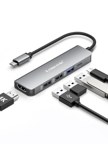 Lemorele 5-in-1 USB-C Multiport Hub Adapter