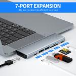 USB-C Hub with 7 Ports for MacBook Pro/Air