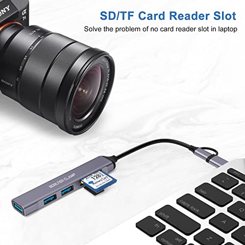 5-in-1 USB-C Hub with Card Reader & Ports