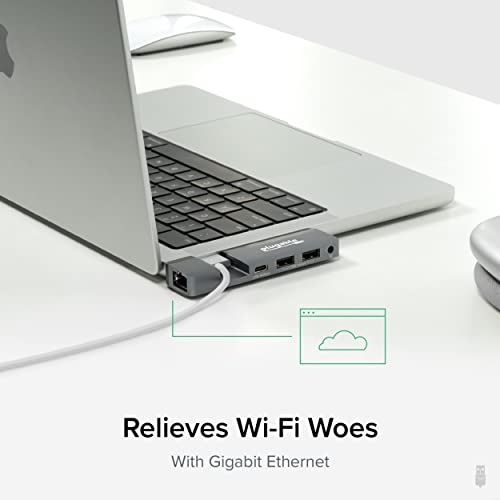 Plugable 5-in-1 USB-C Hub for MacBook Pro/Air