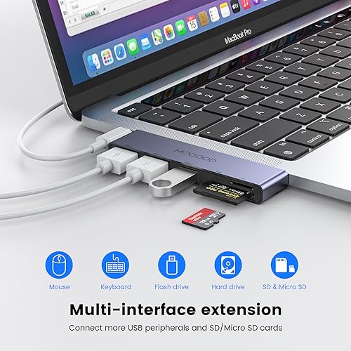 MOGOOD 5-in-1 USB-C Hub for MacBook Pro