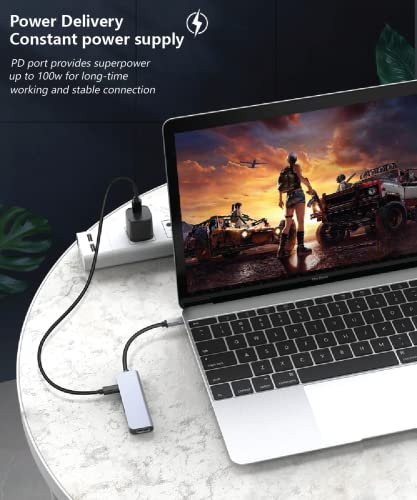 5-in-1 USB-C Hub with 4K HDMI and Power Delivery