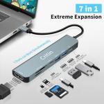 7-in-1 USB-C Hub with 4K HDMI & Data Ports