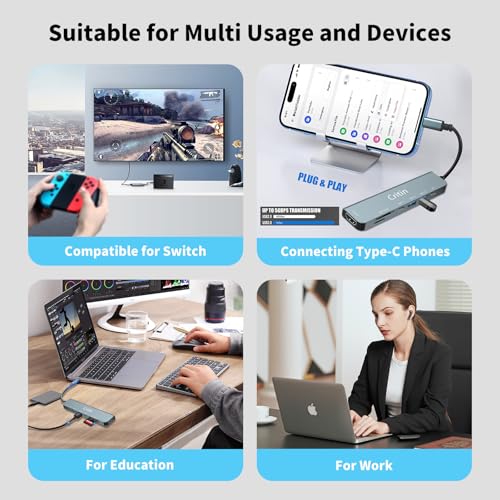 7-in-1 USB-C Hub with 4K HDMI & Data Ports