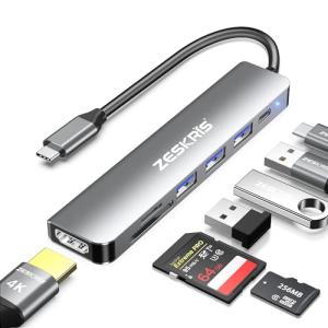 ZESKRIS 7-in-1 USB-C Hub with 4K HDMI