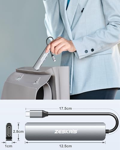 ZESKRIS 7-in-1 USB-C Hub with 4K HDMI