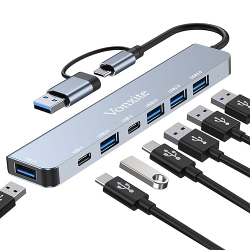 Vonxite 7-in-1 USB-C Multiport Adapter Hub