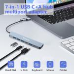 Vonxite 7-in-1 USB-C Multiport Adapter Hub
