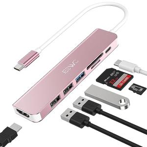 JESWO 7-in-1 USB-C Hub with 4K HDMI