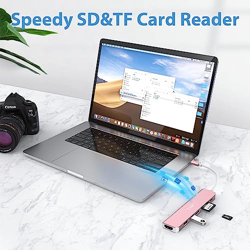 JESWO 7-in-1 USB-C Hub with 4K HDMI