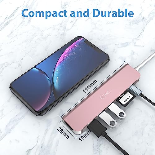 JESWO 7-in-1 USB-C Hub with 4K HDMI