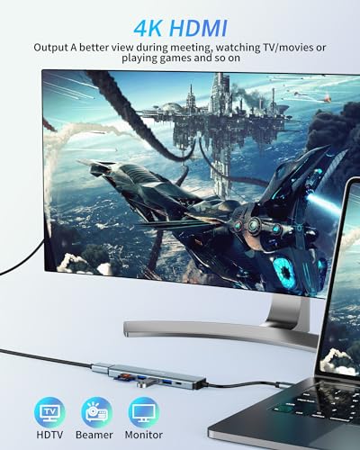 7-in-1 USB-C Hub with HDMI and Card Reader