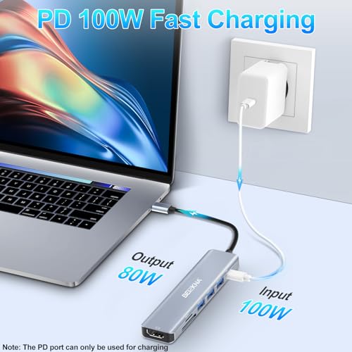 7-in-1 USB-C Hub with 4K HDMI & PD
