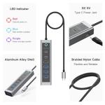 7-in-1 USB-C Hub with 10Gbps Data Transfer