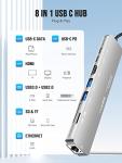 Lemorele 8-in-1 USB-C Hub with HDMI 4K